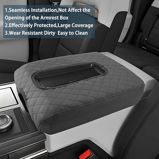 Ruiya Hummer EV Armrest Cover, for Hummer EV Accessories Center Console Cover - Image 3