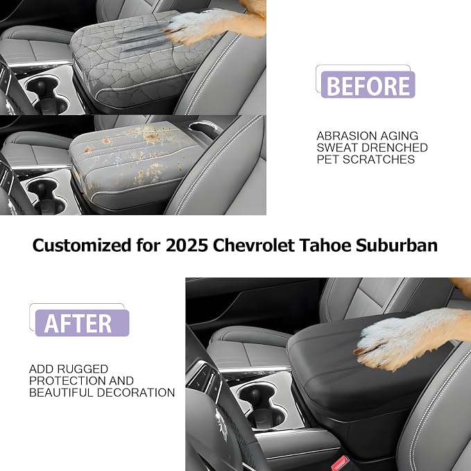LUWU 2025 Suburban Tahoe Center Console Cover Compatible - Image 2