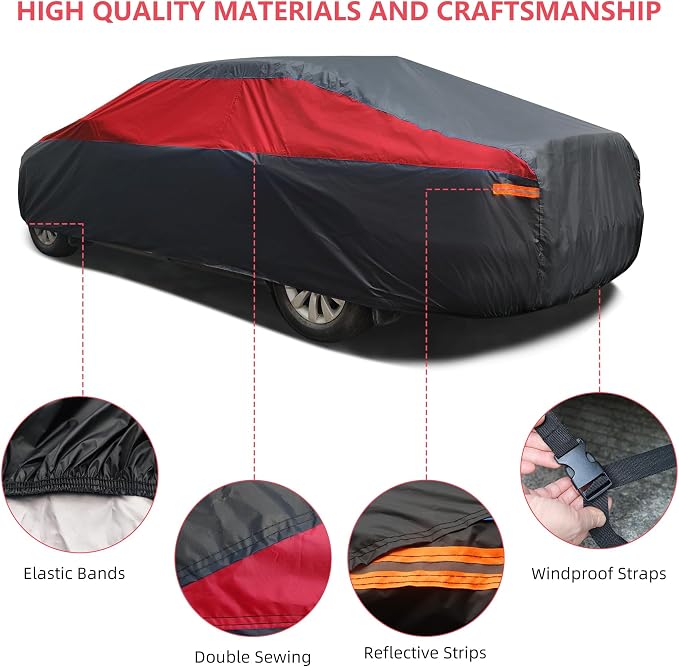 Car Cover Waterproof All Weather, Outdoor Car Cover - Image 4
