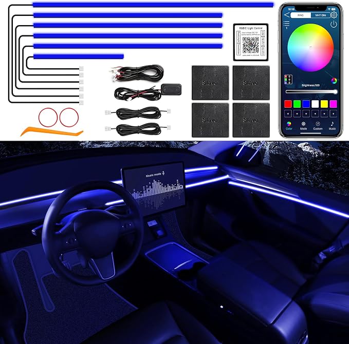 Acrylic Interior Car LED Strip Light - Image 2
