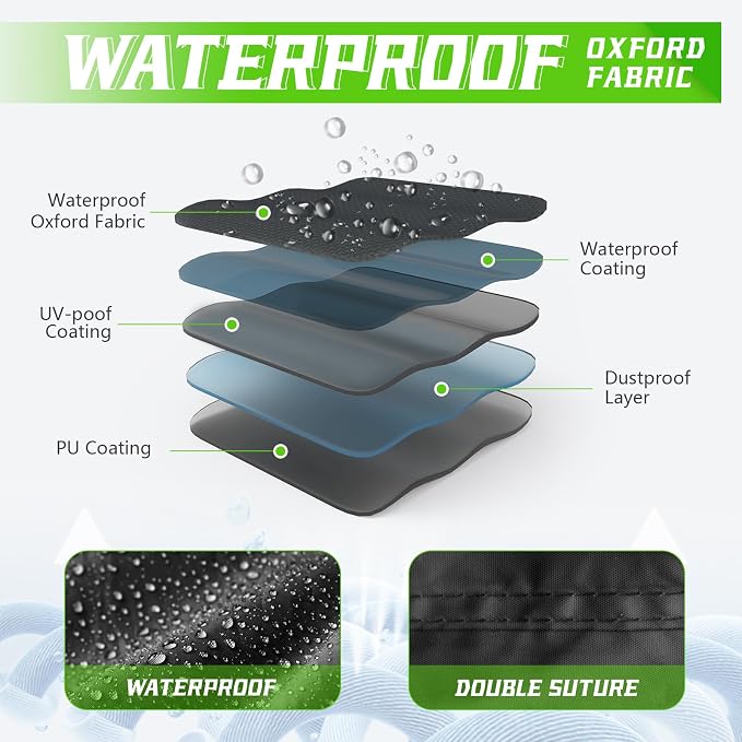 COVERVIN Motorcycle Cover, All Weather Outdoor Waterproof Night Protection - Image 4