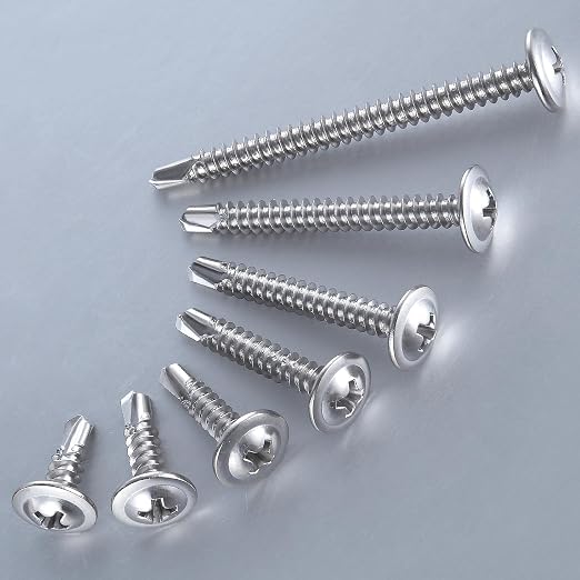 Wensilon #10×1/2”for Sheet Metal Self-Tapping Screws 410 Stainless Steel Truss - Image 5