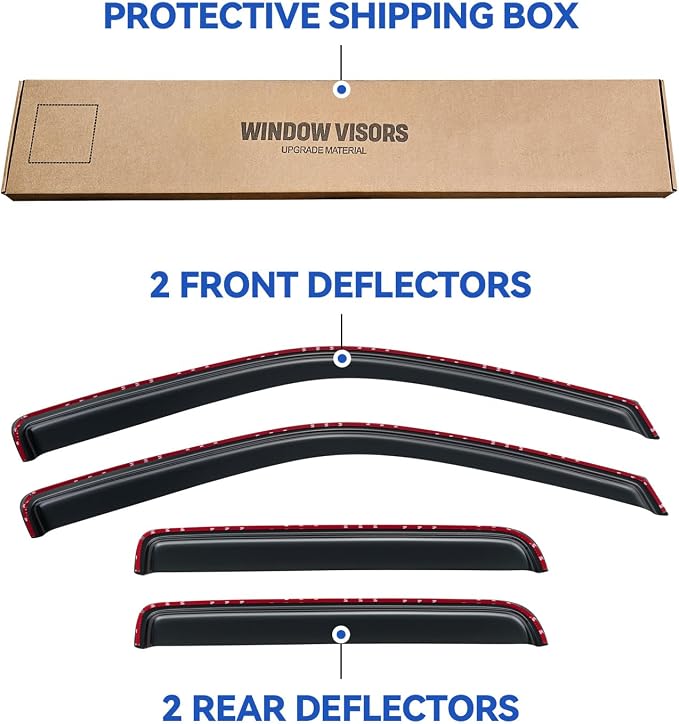in-Channel Window Visors Rain Guards Shield - Image 5