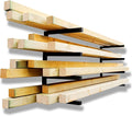 YYR Wood Organizer and Lumber Storage Rack Wall Mount, Heavy Duty Metal Shelf by YYR