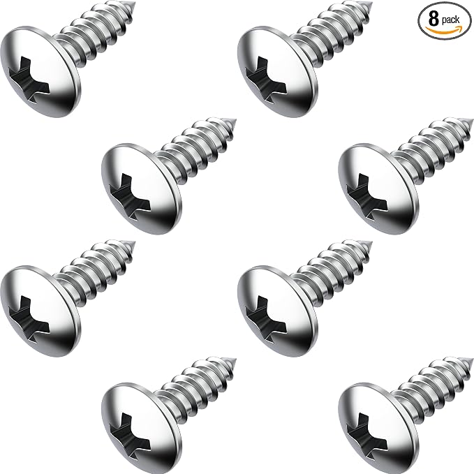 Stainless Steel License Plate Screws by PrimeAve