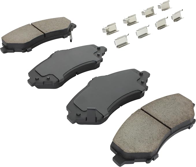 Premium Semi-Metallic Front Brake Pads Compatible - Image 2