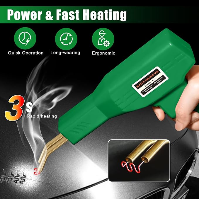 ATOLS Plastic Welder, Plastic Welding Kit, Hot Stapler Kit, Plastic Welder Gun - Image 3