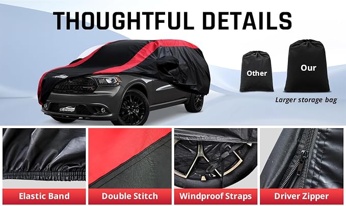 Dodge Durango Car Cover Waterproof All Weather - Image 5
