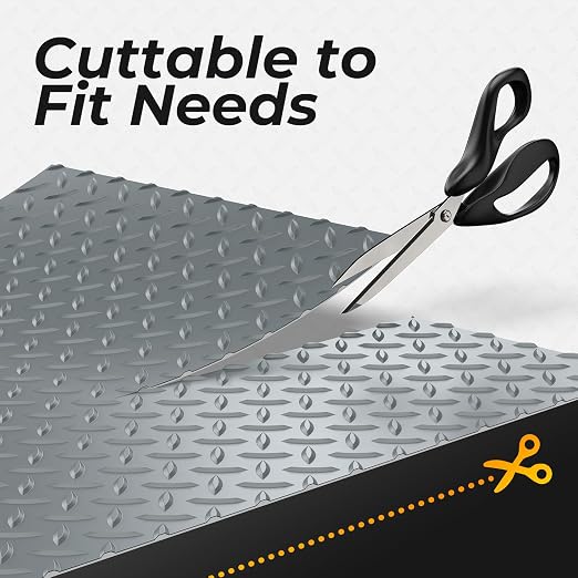 7.8 x 20 FT Garage Floor Mat, 2.8mm Thickness Diamond Plate Vinyl Garage - Image 5