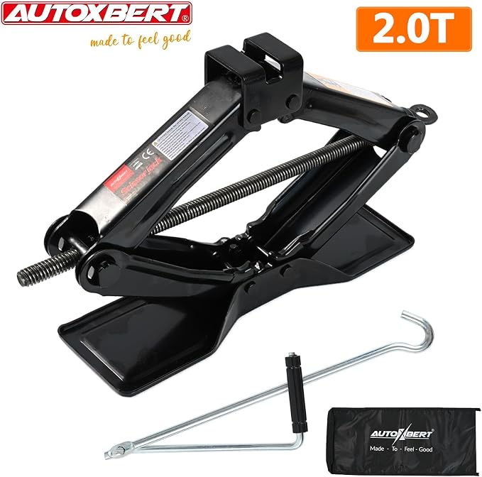 Car Jack Kit Scissor Jack for Car-2Ton, Portable Jack Tire Change Kit Deal for - Image 7