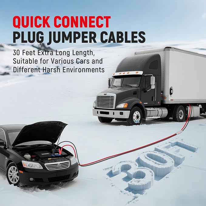 TOPDC 30FT Heavy Duty 0 Gauge Jumper Cables - Image 7