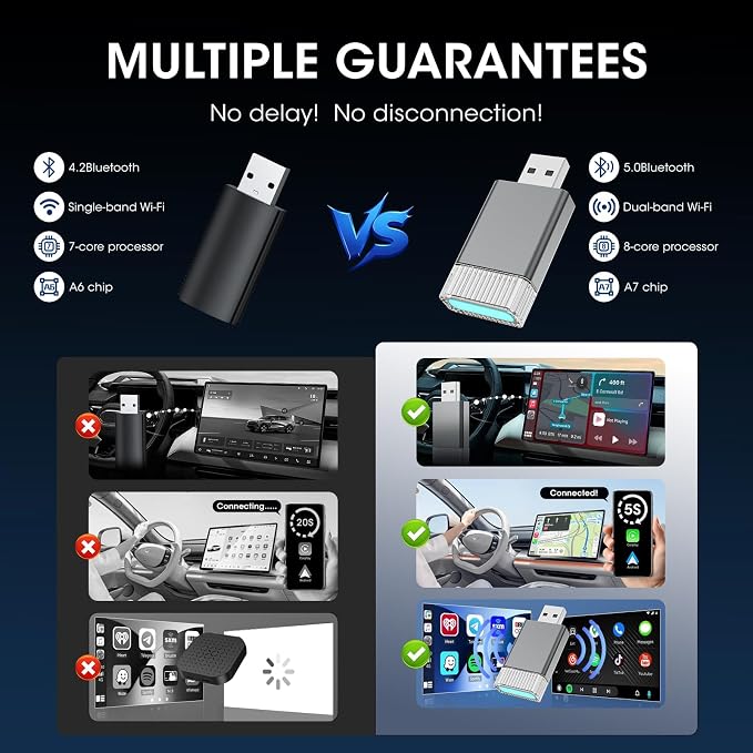 2in1 Mini Wireless Carplay Adapter - Image 6