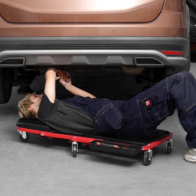 VEVOR Foldable Z Garage Creeper, 36 in, 300 lbs Load Capacity Rolling Folding - Image 8