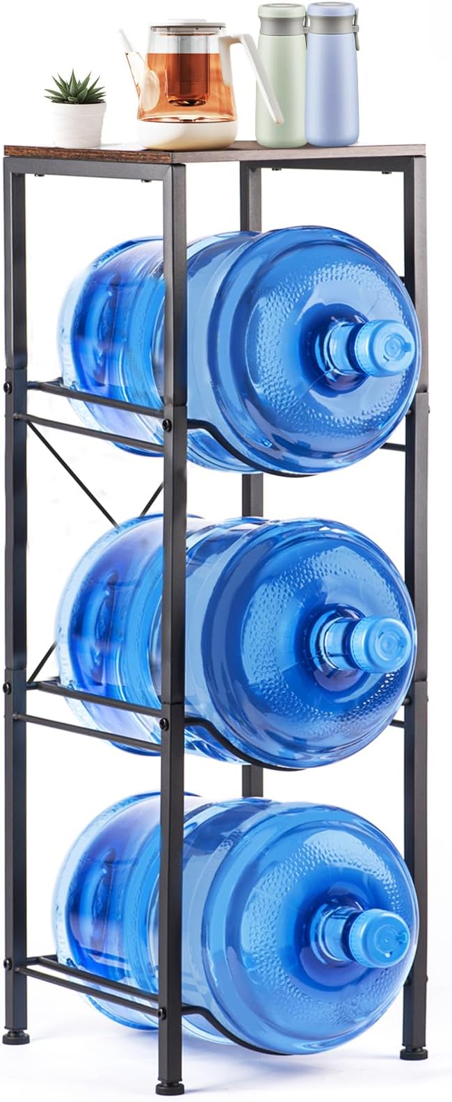 3-Tier 5 Gallon Water Bottle Holder, Heavy Duty Water Jug Rack by Unknown