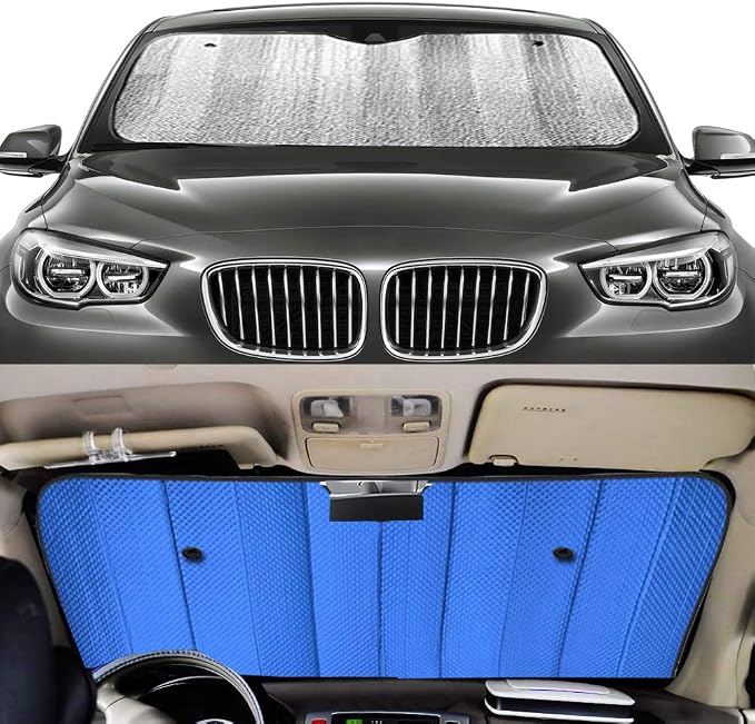 Windshield Sunshade Car Foldable UV Ray Reflector Auto Front Window Sun Shade - Image 3
