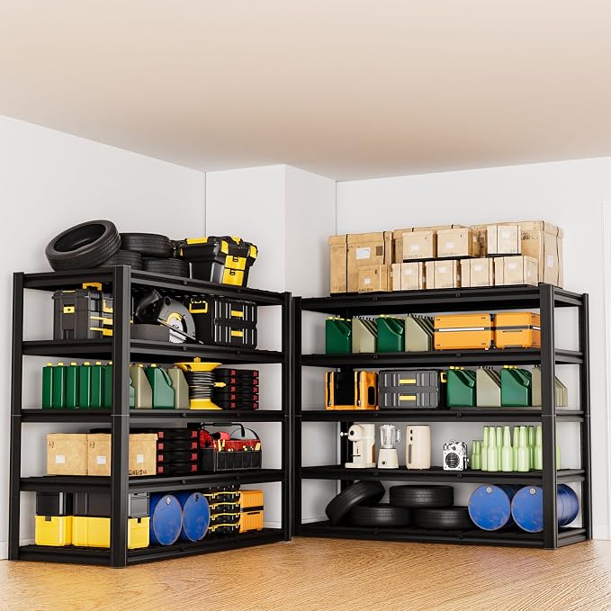 5-Tier 60”W x 24”D x 78”H Garage Shelving Adjustable Metal Storage Shelves - Image 2