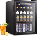 26 Bottle Wine Cooler, 95 Cans Beverage Refrigerator, 2.6 cu.ft Drink Fridge by Electactic