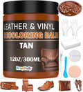 Saddle Tan Leather Dye Light Brown Recoloring Balm Repair Kit Vinyl Car Seat by ResyRuly