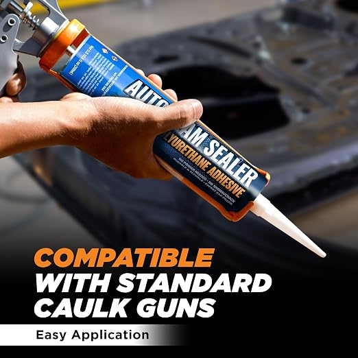 Professional Automotive Seam Sealer, Paintable Quick-Set Polyurethane Auto Body - Image 5