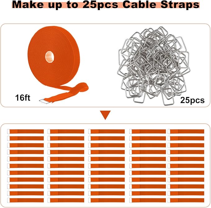 1"x16ft Hook and Loop Straps - Image 4