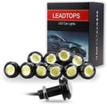 LEADTOPS 10Pcs 18mm 12V Eagle Eye LED Car Fog DRL Daytime Running Light Backup by LEADTOPS