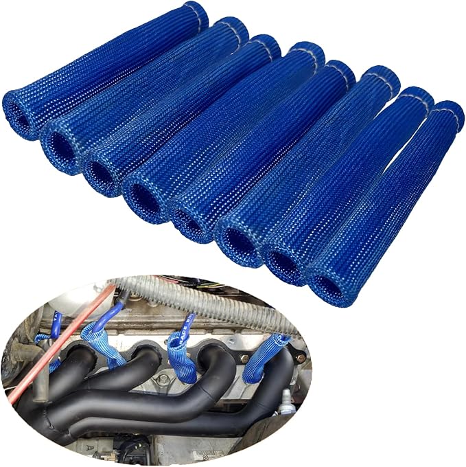 Spark Plug Wire Heat Shield 8PCS Spark Plug Boots Thermal Protection Sleeve by AutopartsPerfectlife