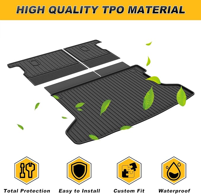 Cargo Liner & Backrest Mat Fit for Honda HR-V HRV 2016-2022 AWD: Cargo Mat - Image 9