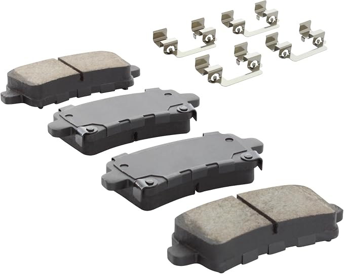 Premium Semi-Metallic Rear Brake Pads Compatible - Image 2