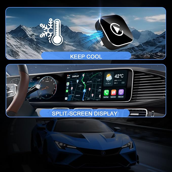 Wireless CarPlay Adapter for iPhone, 2025 Upgraded Wired to Wireless for Apple - Image 8
