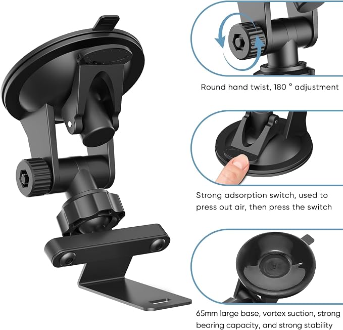 Suitable for Uniden R7 R8 Radar Detector, Car Radar Detector Suction Cup Bracket - Image 2
