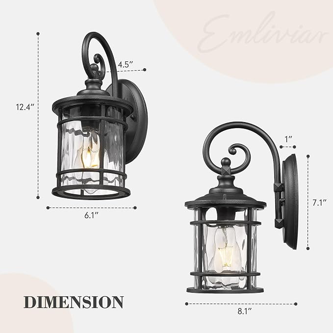 Emliviar Outdoor Lights for House, Outdoor Sconce Lights - Image 7