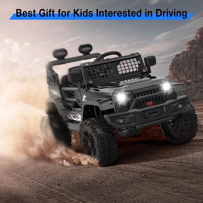 12V Kids Electric Ride On Truck Car w/Parent Remote Control, Spring Suspension - Image 5