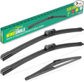 26" 19" 12" Windshield Wiper Blades Replacement by WINDSMILE