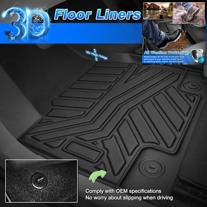 Cartist Floor Mats Compatible for 2015-2025 Ford F-150/ F150 Lightning - Image 2