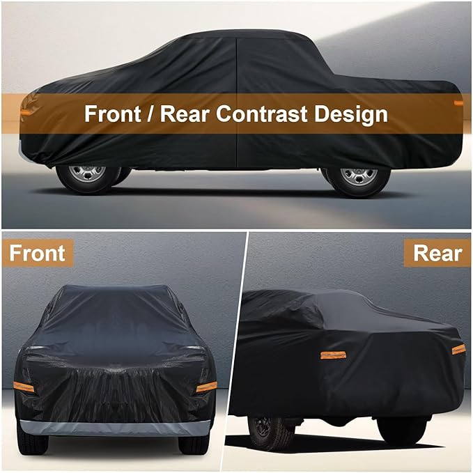 Kayme Truck Cover Custom Fit Toyota Tundra Regular Cab Long Bed. Full Exterior - Image 5