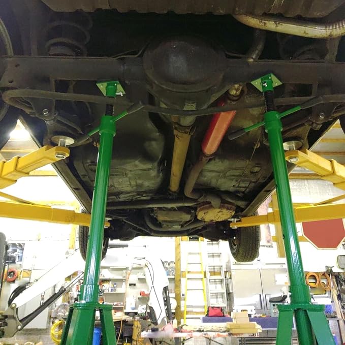 KUAFU 55.62"-79.48" Automotive Under Hoist Jack Stand 2 Ton High Lift - Image 3