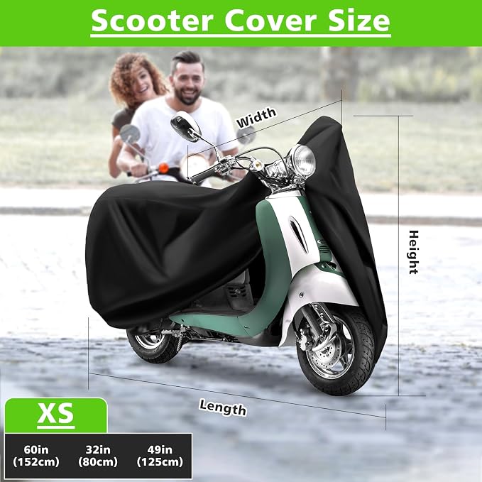 COVERVIN Scooter Waterproof Cover Outdoor, Moped Cover & Vespa Cover All - Image 3