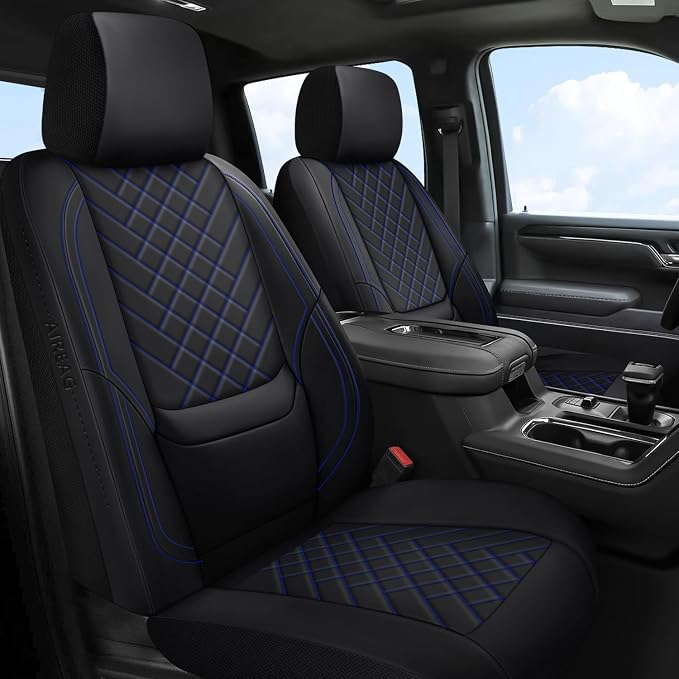 Chevy Chevrolet Silverado GMC Sierra Car Seat Covers Fit 2007-2023 2024 2025 by BABYBLU