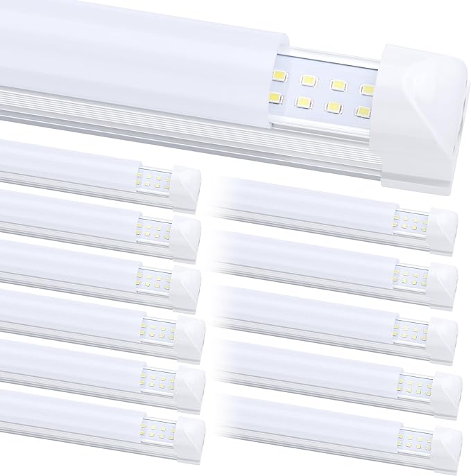 8FT LED Shop Light Fixture, Super Bright 100W 6000K Cold White 15000LM - Image 2