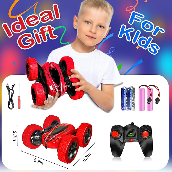 FREE TO FLY Rc Car Remote Control Toys: 4Wd Stunt Vehicle All Terrain - Image 7