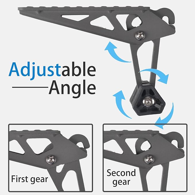 TOOENJOY Universal Fit Car Door Step, Foldable Roof Rack Door Step Up on Door - Image 2