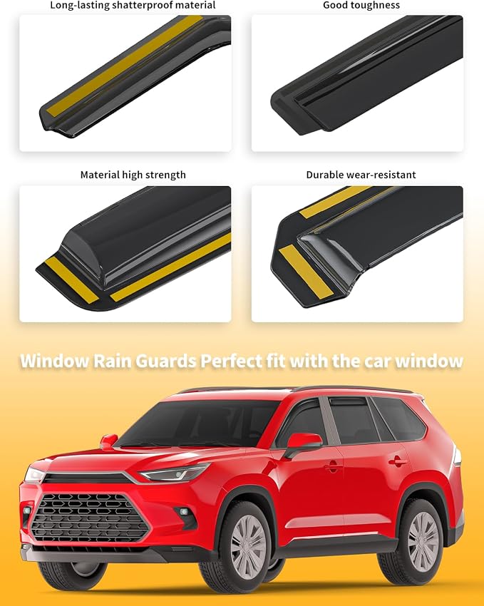 in-Channel Window Rain Guards Fit - Image 8