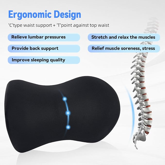 Lumbar Support Pillow for Office Chair and Car Seat, Lumbar Pillow - Image 4