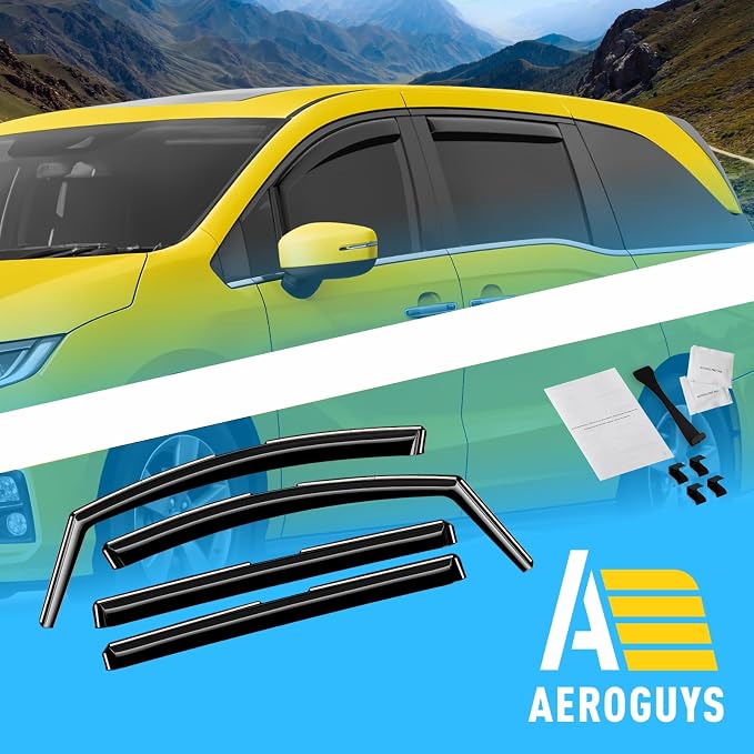 Extra Durable Window Deflectors in-Channel Window Visors Rain Guards Fit - Image 8