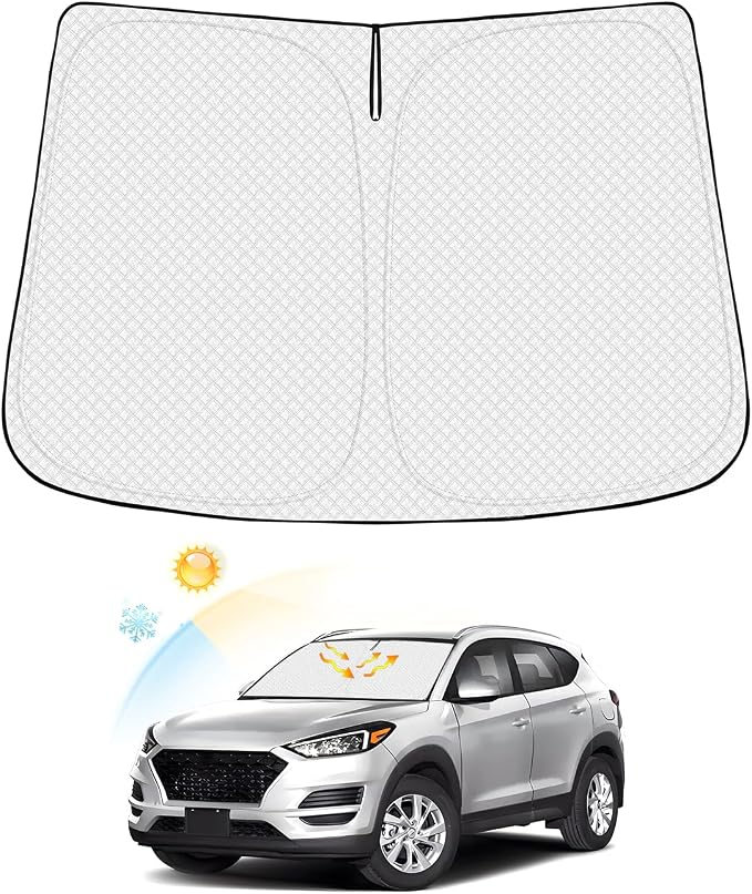 Windshield Sun Shade for Hyundai Tucson 2016-2021 Thicken 6-Layer Front Window by Canvcle