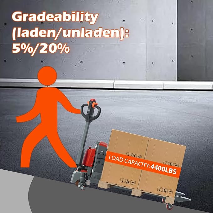 Tory Carrier Full Electric Power Pallet Jack Truck 4400lb Cap. 48" x 27" Fork - Image 5