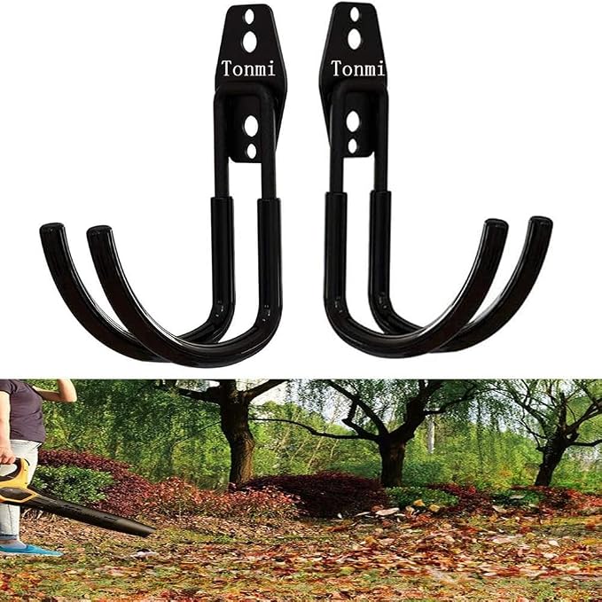 2Pcs Leaf Blower Hanger for Garage, Chainsaw Holder Wall Mount, Power Hedge - Image 2