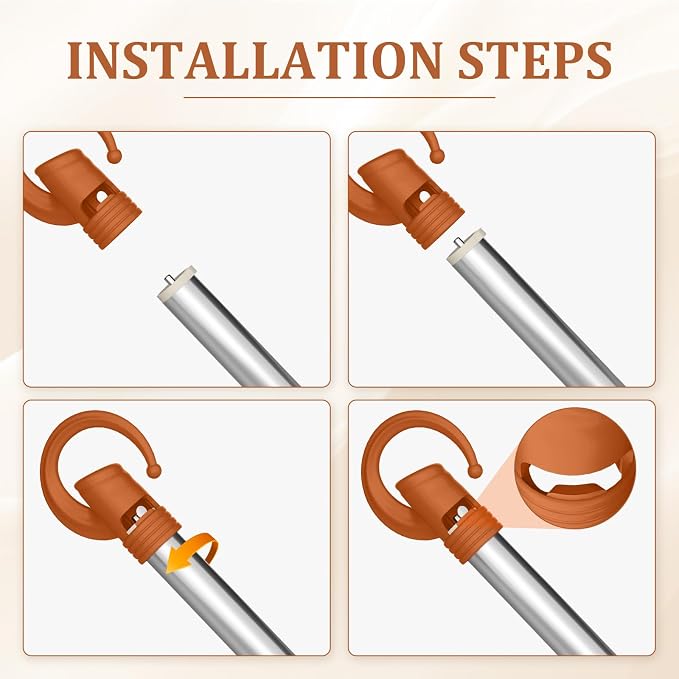 3 Pack Heavy Duty Garage Storage Hooks + 1 Pack Trimmer Rack Compatible - Image 7