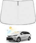 Windshield Sun Shade for Toyota Sienna 2021-2025 2026 Accessories Thicken by Canvcle