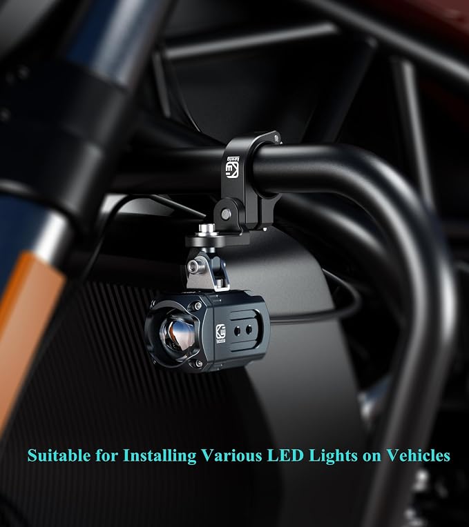BRCOVAN Whip Light Flag Mount, Aluminum Alloy Off-Road LED Light Bar Mounting - Image 7